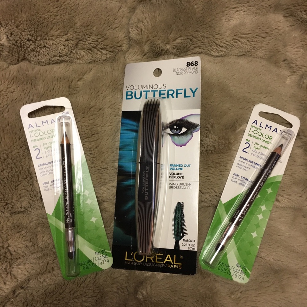 Makeup!  New in package mascara and eye liner.
